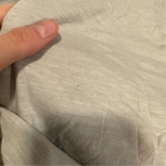 J crew whisper cotton rib crewneck ringer tee sunfaded sage wallow stripes - Picture 8 of 8